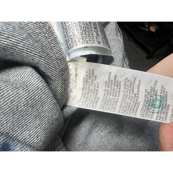 Calvin Klein Lean Darted Denim Shirt XS New With Tags Button Front Long Sleeve - Picture 4 of 5